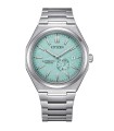 Orologio Uomo Automatico Super Titanio Quadrante Verde Acqua NJ0180-80M - Citizen