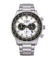 Orologio Uomo Aviator Crono in Acciaio Quadrante Bianco CA4500-91A   - Citizen