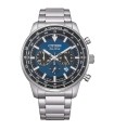 Orologio Uomo Aviator Crono in Acciaio Quadrante Blu CA4500-91L  - Citizen