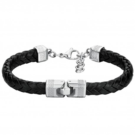 Bracciale Uomo Knocker in Pelle e Acciaio BKC22 - Brosway