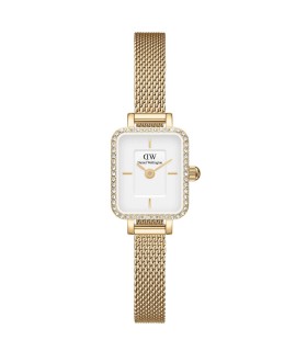 Orologio Quadro Mini Lumine Bezel Gold DW00100730 - Daniel Wellington