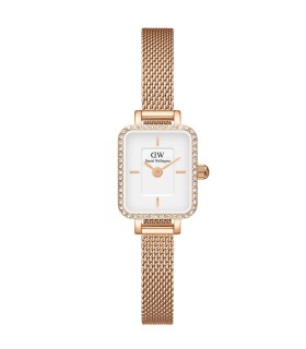 Orologio Quadro Mini Lumine Bezel Rose Gold DW00100731- Daniel Wellington