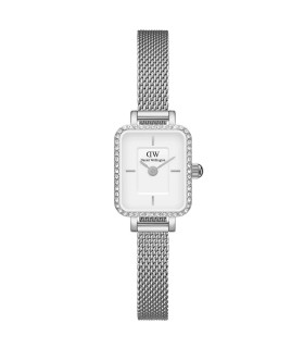 Orologio Quadro Mini Lumine Bezel Silver DW00100732- Daniel Wellington