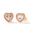 Orecchini Bimba Cuore in Argento Dorato con Zircone NAN0504 - Nanan