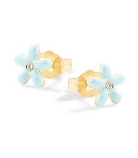 Orecchini Bimba in Argento Fiore Azzurro NAN0496 - Nanan