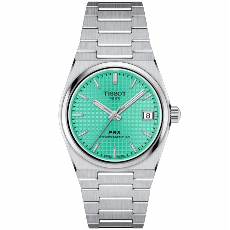 Orologio Automatico Prx Powermatic 80 35mm Quadrante Verde Acqua T137.207.11.091.01 - Tissot