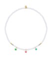 Collana Donna Colorfun Elastico 3 Stelle con Perle GR-023 3 STE PE AU - Rue des Mille