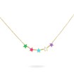 Collana Donna Colorfun Girocollo 5 Stelle Smaltate GR-023 STE AU - Rue des Mille