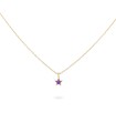 Collana Donna Colorfun Girocollo Stella Smalto Viola GR-023 1STE VI AU - Rue des Mille