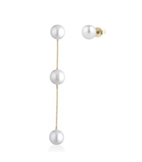 Orecchini Donna Pendenti in Oro Giallo con Perle 5/5,5 mm LLEA2120MPF.1 - Le Lune