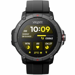 Orologio Smartwatch X04A con Cinturino in Silicone Nero X04A-001VY - Vagary