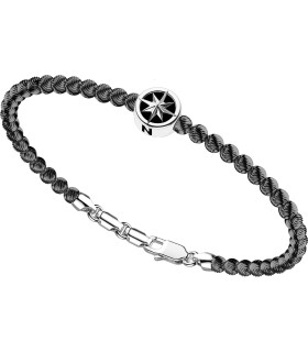 Bracciale Uomo Rigido in Argento con Rosa dei venti EXB717-N - Zancan