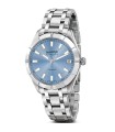 Orologio Aquadate Grande Taille in Acciaio Quadrante Azzurro 41045 CA - Eberhard