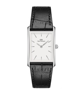 Orologio Donna Bound Round Black Crocodile Silver DW00100697 - Daniel Wellington