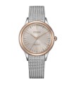 Orologio Donna Gerbera Maglia Milano Acciaio Solo Tempo Eco Drive EM1156-80X - Citizen