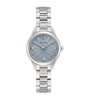 Orologio Donna Sutton Lady Petite in Acciaio Quadrante Lavanda con Diamanti 96P255- Bulova