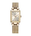 Orologio Donna Flair Cassa Rettangolare Maglia Milano Dorato  IK7-929-11 - Vagary