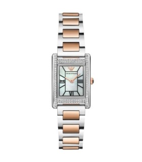 Orologio Donna Genni in Acciaio Bicolor Cassa Rettangolare AR11626 - Emporio Armani