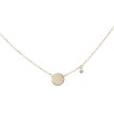 Collana Donna Essence Girocollo DIsco  e Punto Luce GRZ-024 TD AU -Rue des Mille