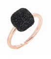 Anello Donna in Argento Rosè con Polvere Nera WPLVA2243/14 - Pesavento