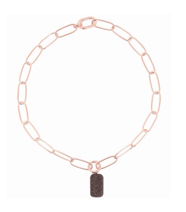 Collana Pesavento - Donna Catena Rosè con Pendente Polvere Brown WPLVE3004