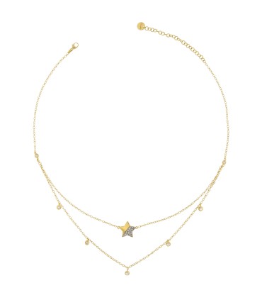 Collana Rue des Mille - Donna Doppio Filo Stella GRZ-007 DOP STE AU