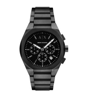 Orologio Armani Exchange - Uomo Rafael Crono in Acciaio Nero AX4183