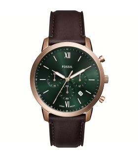 Orologio Fossil - Uomo Neutra Cronografo Quadrante Verde Pelle FS6073