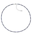 Collana Tennis in Argento e Zirconi Bianchi e Blu CLT2BBLB - Amen