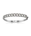 Bracciale Donna Rigido in Oro Bianco Groumette con Diamanti ct. 1,28 G VS BR 002407 - Davite & Delucchi