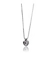 Collana Donna in Oro Bianco Punto Luce Cuore con Diamante ct. 0,01 CLK0047B01 - Bibigi