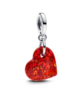 Pendente Pandora - Cuore Opale Rosso 793348C01