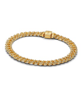 Bracciale Pandora - Catena Maglia Cubana Pavè 563008C01