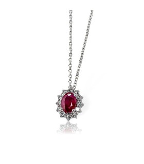 Collana Davite&Delucchi - Donna Oro Rubino e Diamanti CLN011802 RB