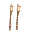 Orecchini Donna Pendenti in Oro Rosa con Diamanti ct.0.75 G Vs e Diamanti Brown ct. 0.44 BB 009787 BR - Davite & Delucchi