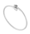 Bracciale Rebecca Donna Rigido con Pantere in Argento e Polvere Diamanti Collezione Jolie  SJLBAA71 - Rebecca