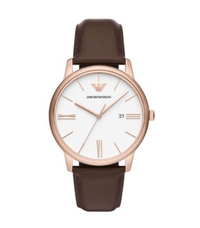 Orologio Emporio Armani - Uomo Minimalist Pelle Marrone AR11572