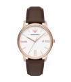 Orologio Emporio Armani Uomo Minimalist in Pelle Marrone Solo Tempo AR11572 - Emporio Armani