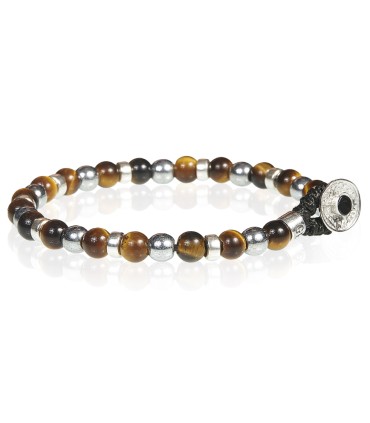 Bracciale Gerba - Uomo con Occhio di Tigre ed Ematite 139