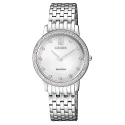 Orologio Donna Lady Eco Drive Solo Tempo Acciaio e Zirconi - Citizen